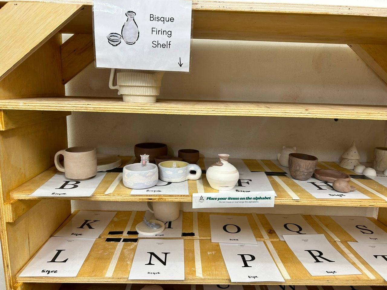 Bisque shelf reference